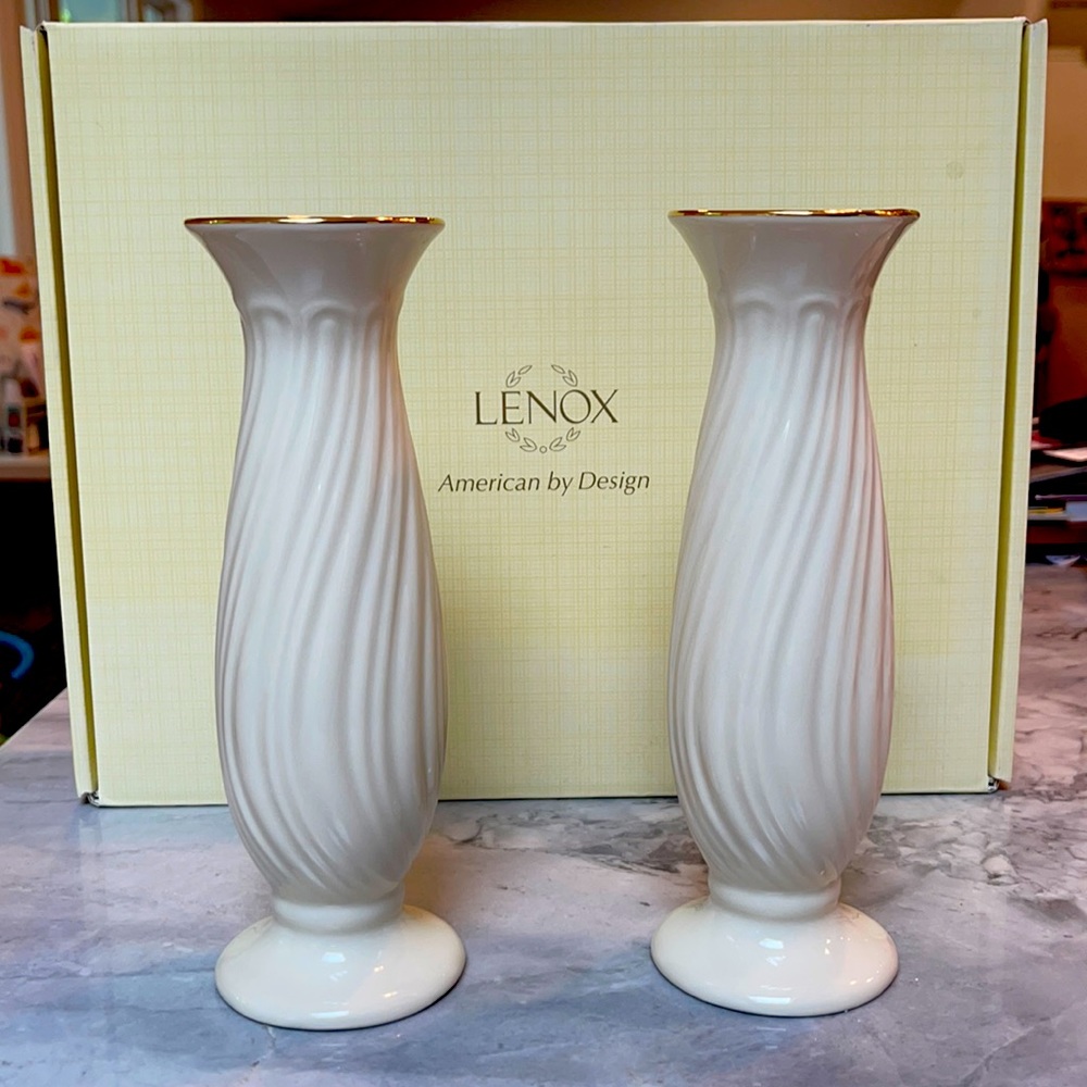 Lenox Candle Stick Pair